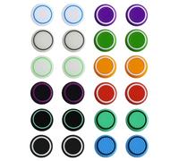 LunarCharm 24 tapas de palanca de mando compatibles con empuñaduras de mando PS4/PS5, accesorios de controlador compatibles con Xbox One Series, tapas de silicona para palancas de pulgar