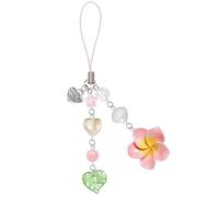 LunarCharm Colgante de Hibisco, lindas correas para móvil Y2K, estrella estética, accesorios de playa de verano, funda para teléfono, llavero, decoración