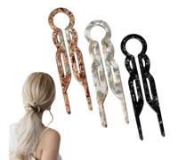 LunarCharm Juego de 3 horquillas francesas, elegantes pasadores para cabello fino, grueso y largo, horquillas para peinados, ideales para moños y giros franceses