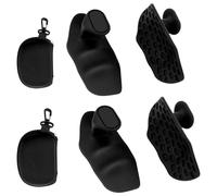 LunarCharm Juego de 4 Mangos para Levantamiento de Pesas para Hombres y Mujeres, con Bolsa de Almacenamiento, ergonómicos para Culturismo, Levantamiento de Peso Muerto, Entrenamiento, Levantamiento