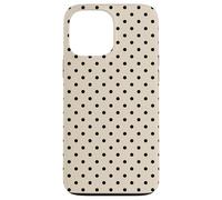 Lunares, Almendra Beige Y Negro para Mujeres Niñas Lunares Carcasa para iPhone 13 Pro MAX