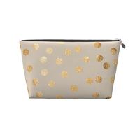 Lunares con Purpurina Beige y Dorada., Bolsa de artículos de tocador Bolsa de Maquillaje Bolsa de cosméticos Bolsa de artículos de tocador de Viaje portátil