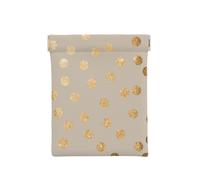 Lunares con Purpurina Beige y Dorada., Squeeze Top Wallet Bolsa de Almacenamiento para Mujer Monedero pequeño Bolsa de Cambio
