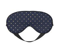 Lunares dorados azul marino elegantes modernos, Cubreojos completos Antifaz bloqueador de luz Antifaz para dormir Antifaz suave con los ojos vendados Noche
