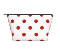 Lunares Lunares Punto Rojo, Bolsa de artículos de tocador Bolsa de Maquillaje Bolsa de cosméticos Bolsa de artículos de tocador de Viaje portátil