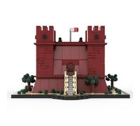 Lunaro Juego de construcción de arquitectura de la Torre Roja de Malta, kit de modelo de castillo de la fortaleza de Santa Ágata (1115 piezas), Moc histórico para adultos y coleccionistas de AFOL