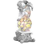 Lunartec Esculturas y estatuas de jardín - Solar Ángel por Cementerio: Decoración de jardín Dreaming Angel con iluminación LED Solar (Ángel con Luz Solar, Luz Solar por cavar)