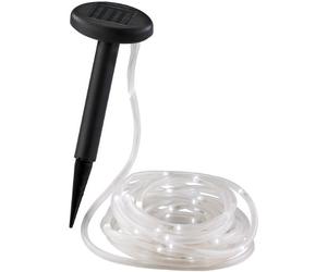 Lunartec HOGAR Y Cocina - Cinta Luminosa Solar: Tubo de luz Solar, 50 Luces LED Blancas, 5 m (Cinta de Luces LED Exterior, Tira Exterior, Metro)