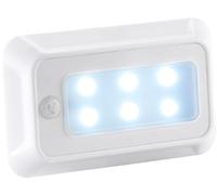 Lunartec Iluminación - LED Luz de Noche batería: Luz Nocturna LED, Sensor de Movimiento y crepuscular, Funciona con batería (Noche Pared, Sensor, Detector Movimiento bateria cargada)
