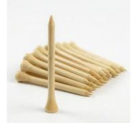 Lunarthos Paquete de 100 camisetas de golf de madera natural, biodegradables de 3-1/4 pulgadas que reducen la fricción y el giro lateral para disparos estables