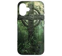Lunatico Croce celtica Mitologia irlandese Gotico Carcasa para iPhone 16