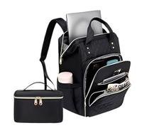 Lunch Backpack, 8.67 inch Laptop Backpack with Insulated Compartment for Daily School, Work, Office, Travel, Camping, Hiking, Vacation, Multi-Function Student and Commuter Bag