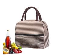 Lunch Bag - Insulated Food Container Carrier, Portable Meal Tote | Mesh Pocket Thermal Storage Organizer Picnic Snack Holder Beverage Fruit Box Travel Solution Students Workers Workplace Classroom Cam