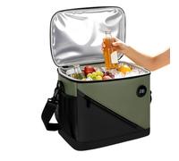 Lunch Bag Temperature Display Portable with Handle Lunch Box Food Holder