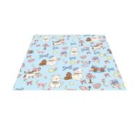 Lunch Cloth - Wrapping Foldable 19.68 Inch Aluminum Foil Lining Reusable