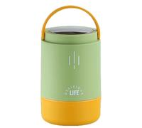 Lunch Container, Hot Lunch Box, Stainless Steel Secure Lids Compact Size Heat Retention Food Safe Temperature Control Travel Ready, Wide Mouth Bowl with Lids, Layered Design, Leak-Proof for Work Stud