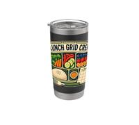 LUNCH GRID CREW Almuerzos Organizados Vaso térmico de acero inoxidable de doble pared