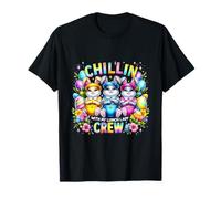 Lunch Lady Funny Chillin' With My Crew Conejito de Pascua Camiseta