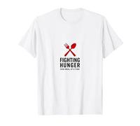 Lunch Lady Hero: Luchando contra el Hambre una Comida a la Vez Camiseta, Hombre, Blanco, XXL