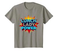 Lunch Lady Power: Arte Pop Retro para héroes del Servicio de Alimentos Camiseta, Niños, Pizarra, 2 años