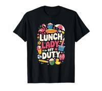 Lunch Lady Summer Vacation Vintage Retro Funny School Humor Camiseta