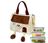 Lunch Tote Bag - Insulated Food Pouch | Cute Reusable Lunch Bag Pouch for Food, Fruit, and Snacks, Portable Insulated Storage for Teens, Girls, Boys, School, Travel, Camping, Picnic, Office,