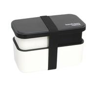 Lunchbox Für Erwachsene -1450ml Auslaufsichere Mikrowellengeeignete Schüssel, 2-Stufige Salatbrotdose Mit Abnehmbarem Besteckset Und Verschlussgurt | Für Snack, Arbeit, College, Schule, Picknick, Reis