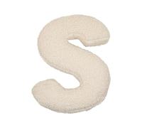 LUNCHS Almohada con Letras, Almohada con Iniciales, Almohada Decorativa con Letras, Almohadas con Letras del Alfabeto inglés de la A a la Z para sofá, Dormitorio, Sala de Estar, decoración (S)