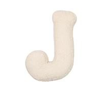 LUNCHS Almohada con Letras, Almohada con Iniciales, Almohada Decorativa con Letras, Almohadas con Letras del Alfabeto inglés de la A a la Z para sofá, Dormitorio, Sala de Estar, decoración (J)