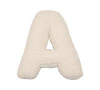 LUNCHS Almohada con Letras, Almohada con Iniciales, Almohada Decorativa con Letras, Almohadas con Letras del Alfabeto inglés de la A a la Z para sofá, Dormitorio, Sala de Estar, decoración (A)