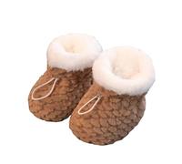 LUNCHS Botas de bebé de Piel cálida, Forro Polar cálido de Invierno para niños con Zapatos con cordón, Zapatos Antideslizantes de Suela Suave y acogedora para bebés (11cm,Style-D)