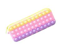 LUNCHS Estojo Escolar Material De Silicona Estuche Escolar Escritorio De Almacenamiento Cartucheras Escolares Dar A Los Compañeros De Clase como Regalo De Cumpleaños(Purple)