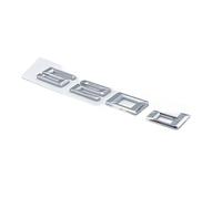 LUNCHS Números Letras 520d 523d 525d 530d 535d 540d Emblema ABS Compatible for BMW 5 SeriesE39 E60 E61 F10 F11 G30 Etiqueta engomada del Logotipo del Maletero del Coche (Color : Silver 520d)