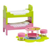 Lundby 60.2097.00 - kinderkamer, minipoppen met accessoires
