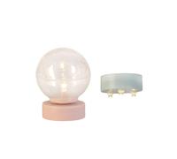LUNDBY Accesorios para casa de muñecas, lámpara LED para casa de muñecas y | Lámpara en miniatura, iluminación LED para casa de muñecas, 3 focos, lámpara de pie con purpurina, , clic 15 minutos