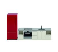 Lundby Básico Cocina Horno Fregadero Nevera Juego Muñecas Casa Moderna Muebles