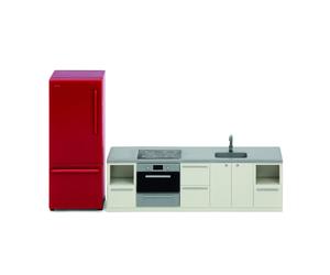 Lundby Básico Cocina Horno Fregadero Nevera Juego Muñecas Casa Moderna Muebles