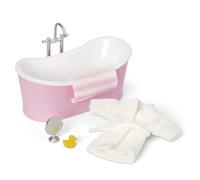 Lundby Casa de Muñecas Bañera & Set de Accesorios Muebles de Baño 1:18 Escala