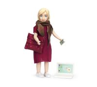 Lundby Casa de Muñecas Mujer Con Portátil,Móvil & Ordenador Bolsa Moderno People