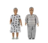 Lundby Casa de Muñecas Nikki y Abuela Abuelo Ancianos Par Moderno People 1:18