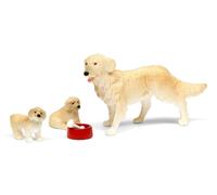 Lundby Casa de Muñecas Perro Familia Mascota Juego Con 2 Puppies Cuenco Y Hueso
