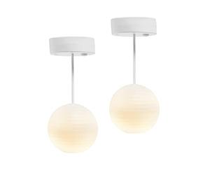 LUNDBY Juego de iluminación para casa de muñecas, 2 piezas para casa de muñecas, accesorios para casa de muñecas, lámpara de bola con pilas para casa en miniatura. Juego de accesorios para muñecas 1