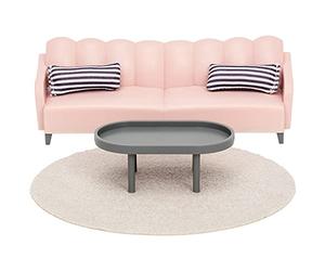 Lundby Juego de Muebles para casa de muñecas, Accesorios para casa de muñecas, 5 Piezas para Mini muñecas de 11 cm, a Partir de 3 años, 1:18