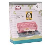 LUNDBY Poppenhuis Meubels Woonkamersets - Poppenhuis Accessoires - 7-delig - voo