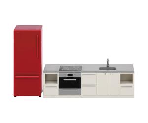 LUNDBY Poppenhuis Meubels Keuken Accessoires - Poppenhuis Aanrecht Kast Kookplaa