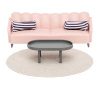 LUNDBY Poppenhuis Meubels Woonkamersets - Poppenhuis Accessoires - 5-delig voor