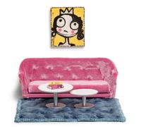 LUNDBY Poppenhuis Meubels Woonkamersets - Poppenhuis Accessoires - 7-delig - voo