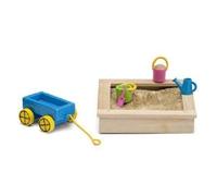 Lundby Smaland 1:18 Casa de Muñecas Jardín Accesorios Arenero Set de Juego