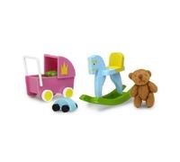 Lundby Smaland Accesorios Casa Muñecas 1:18 Guardería Infantil Cochecito Juego