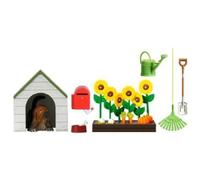 Lundby Smaland Perro Perrera Y Flores Juego 1:18 Muñecas Casa Jardín Accesorios
